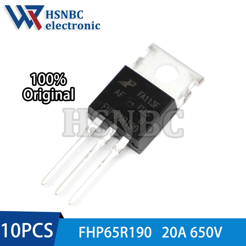 

10PCS FHP65R190 65R190 FHP65R190AF TO-220 650V 20A Super Junction MOSFET Power Transistor 100% New Original