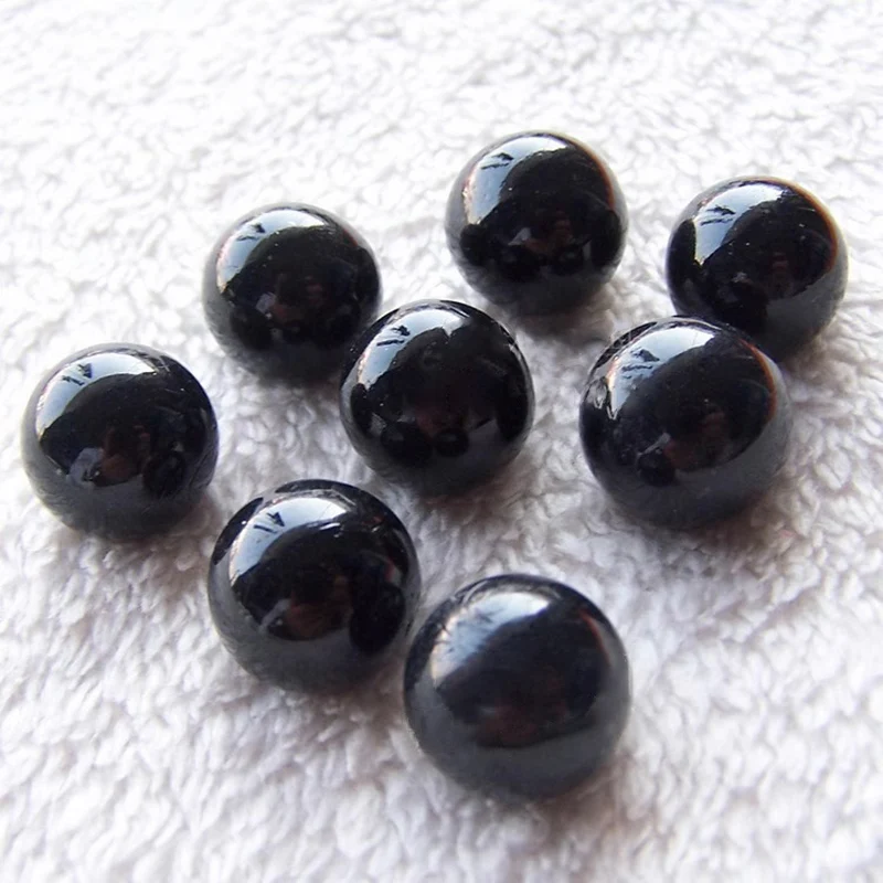 1-90pcs Dia 1-100mm Black Glass Balls Solid Balls Decorative ball Craft Ornament Toys Doll Eyes Accessories