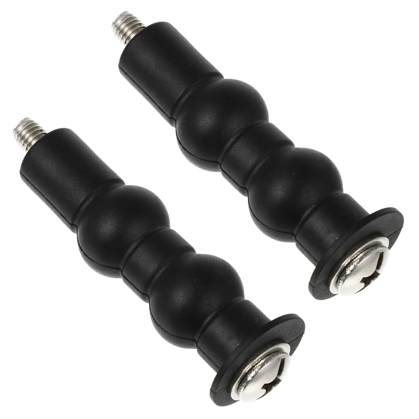 2 Stück Toilettensitz-Befestigungsschrauben aus PP-Edelstahl, Sitzscharnierschrauben, Schnellverbindung, erweiterbare Gummiriegel, Befestigung des Toilettendeckels