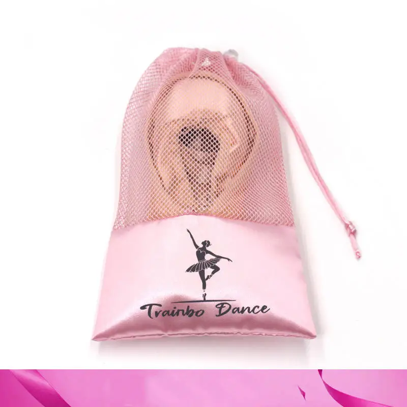 Black Pink Dance Shoe Storage Bags Ballet Shoe Storage Mesh Bags Breathable And Portable Drawstring Storage Bag