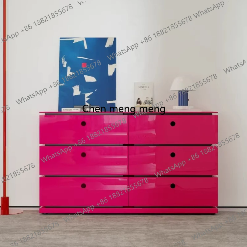 

Entryway Cabinet Italian Minimalist Chest of Drawers Light Luxury Living Room Designer Art Storage Cabinet
