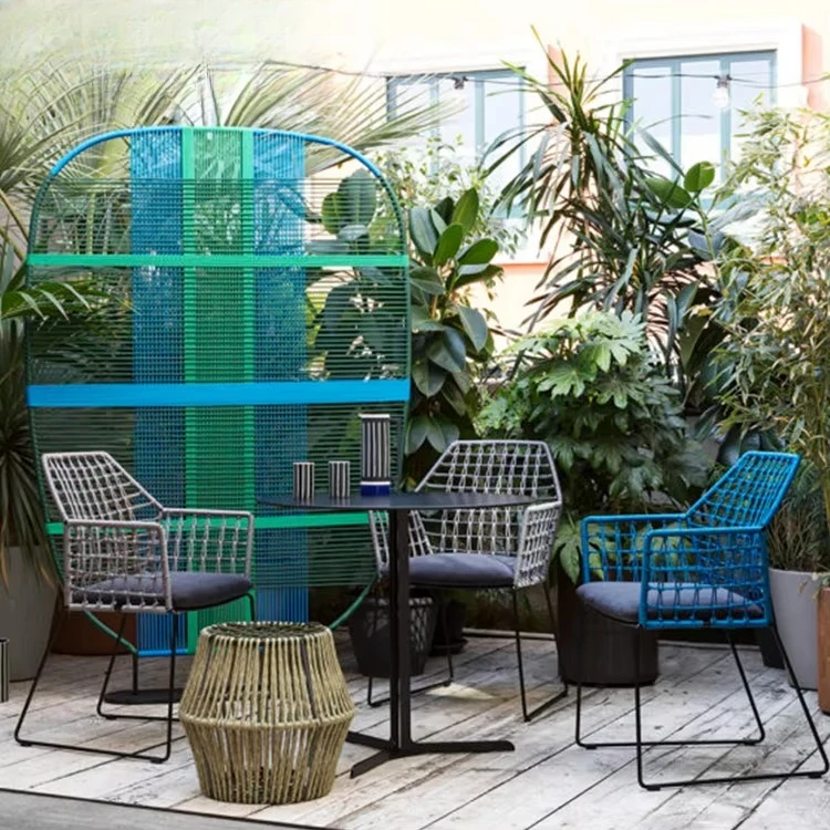 Decorative garden partition screen metal wall panel outdoor woven aluminum baffle outdoor swimming pool use