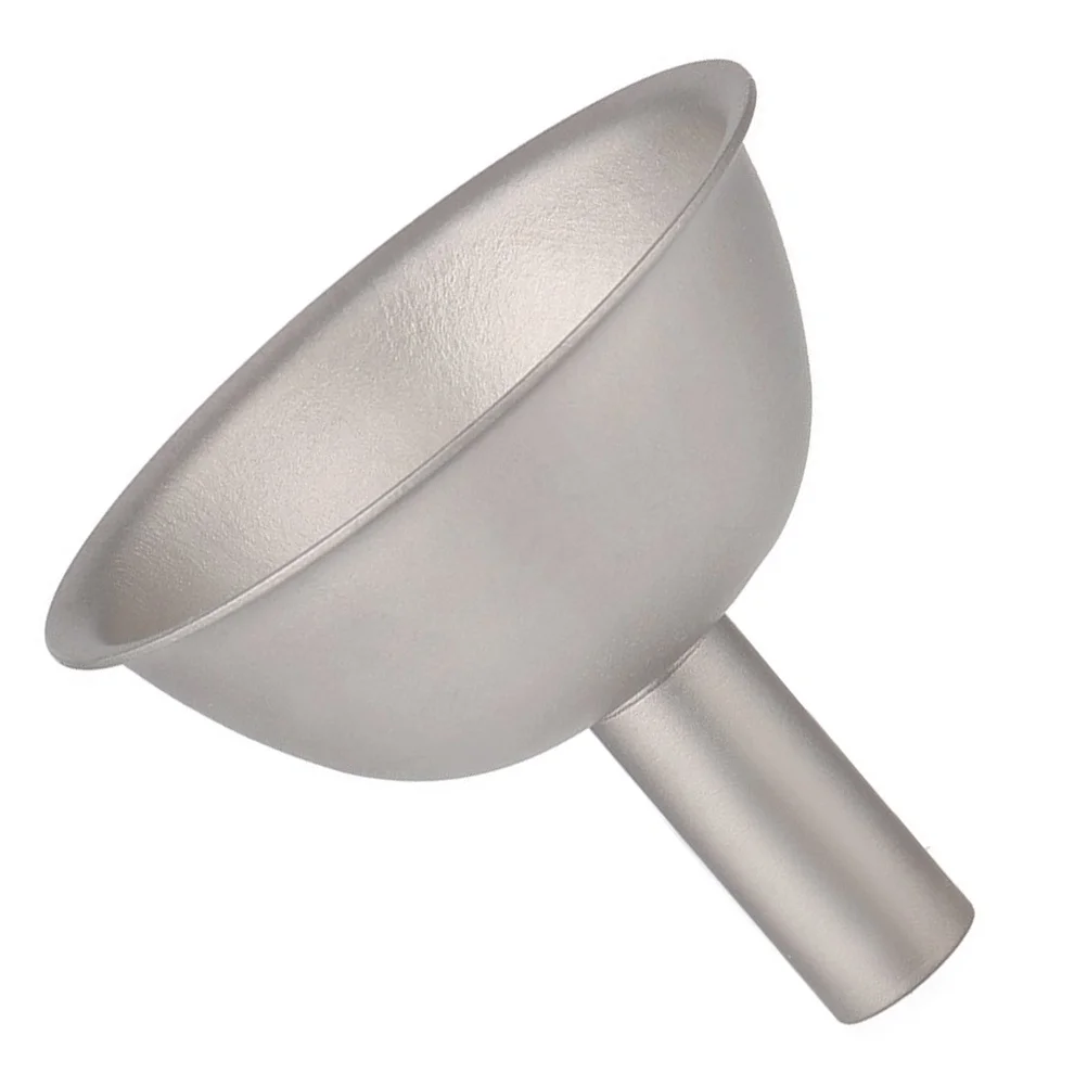 

Mini Titanium Funnel for Liquor Oil Transferring Portable Camping Tool Kitchen Accessory Reusable Metal Liquid Funnel