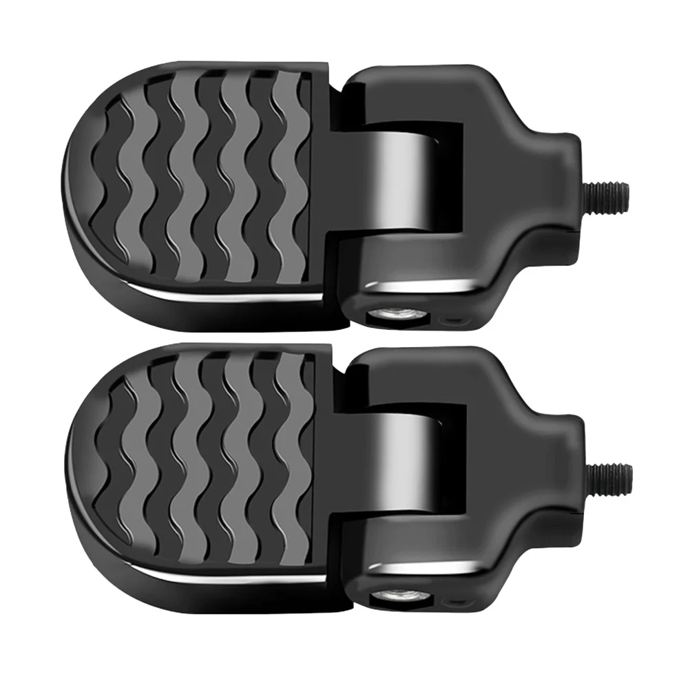 

1Pair Footrest for Bike Foldable Aluminum Alloy Rear Feet Pedal Sturdy Reliable Backseat Stand Compatible with Mountain and