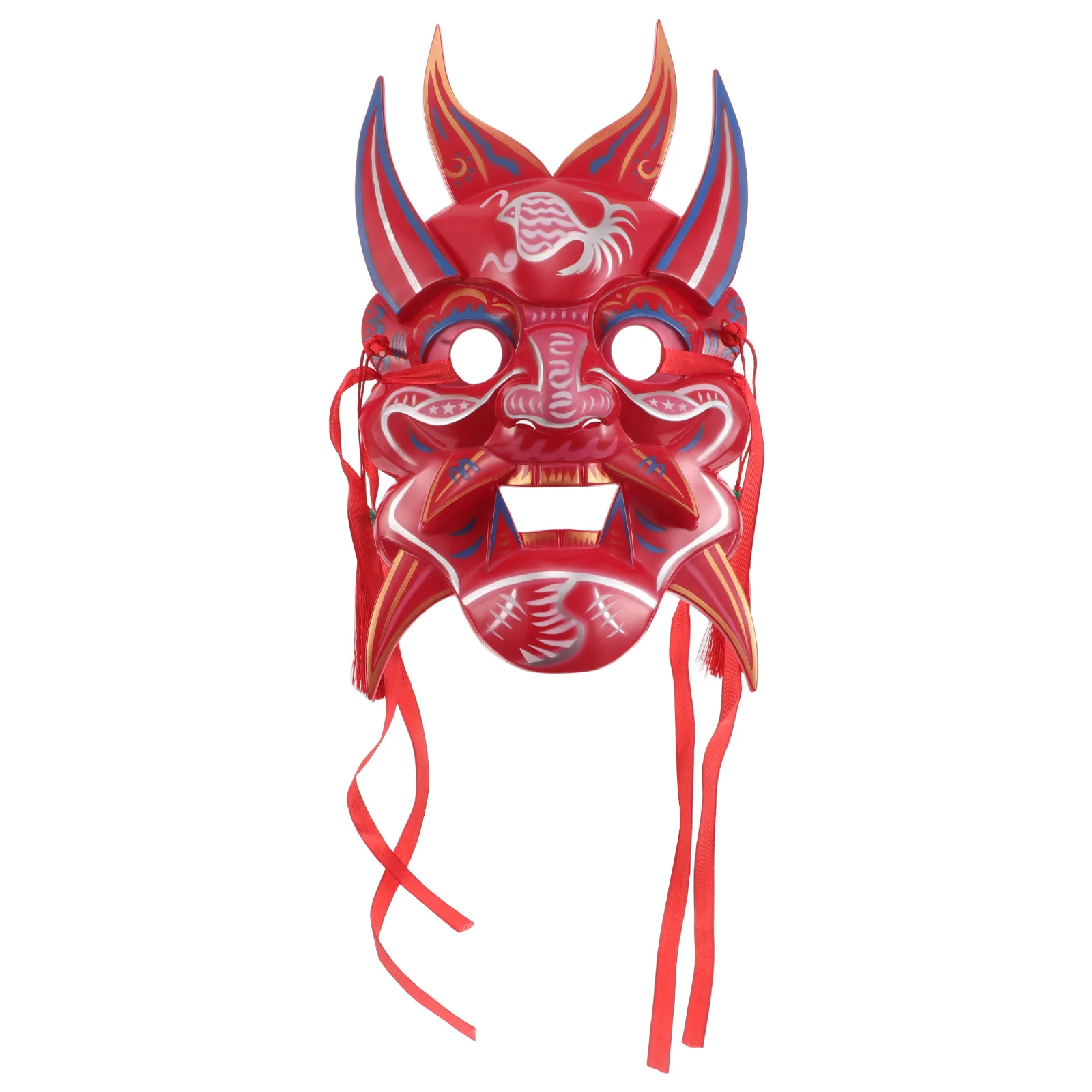 Party Devil Mask Full Face Cultural Lightweight Plastic For Cosplay Halloween Masquerade Carnival Festival