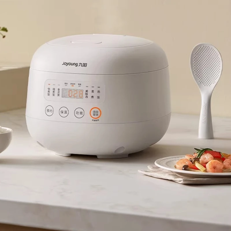 

Rice Cooker 3L, Mini Electric Pot with Ceramic Non-Stick Bowl, Smart Keep Warm & Delay Timer for 2-4 People, Home Kitchen