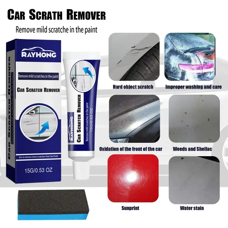 

Car Scratch Remover for Touch Up Paint Portable Car Damage Remover Polishing Agent Non Corrosive for Paint Surface Refurbishment