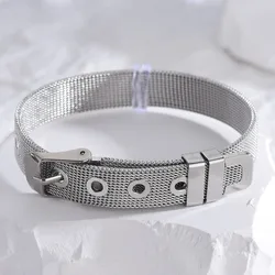 European and American Punk Style Metal Watch Strap Bracelet Female Fashion Stainless Steel Cold Style Jewelry