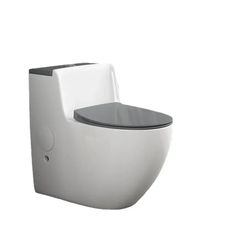 Egg Shaped Siphon Toilet for Small Apartment Household Large Diameter High Flush Wall Floor Mounted Deodorant Water Saving