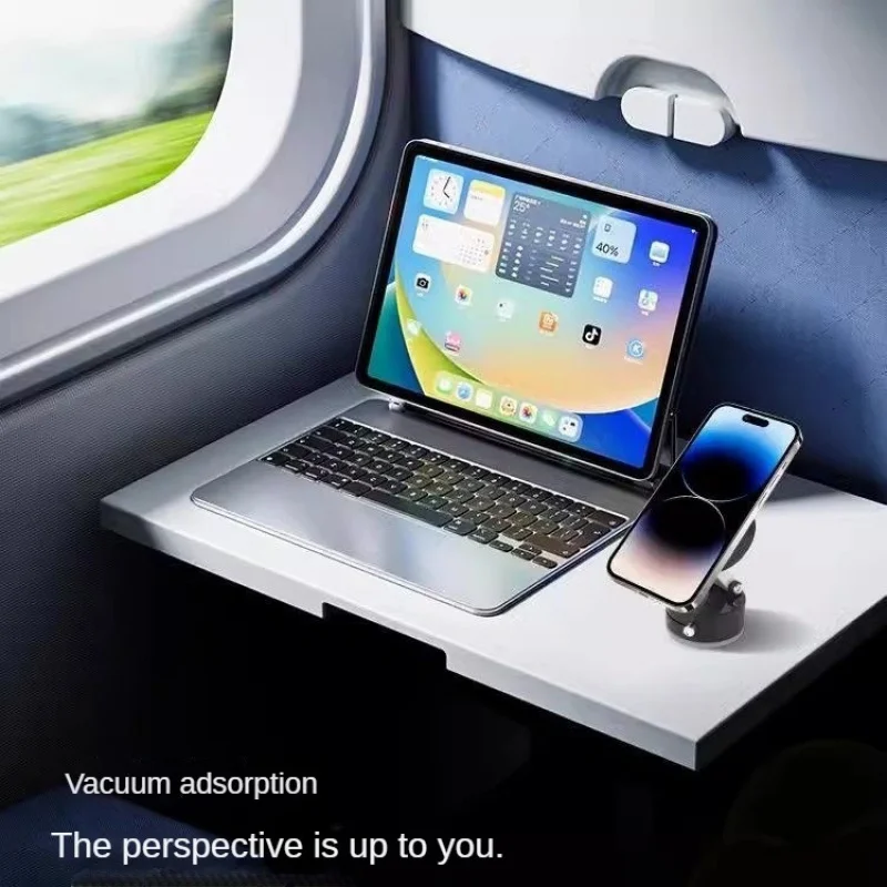 Przyssawka magnetyczna próżniowa Uchwyt do telefonu Uchwyt do nawigacji samochodowej 360 °   Regulowany, przenośny, składany uchwyt adsorpcyjny do komórek magnetycznych