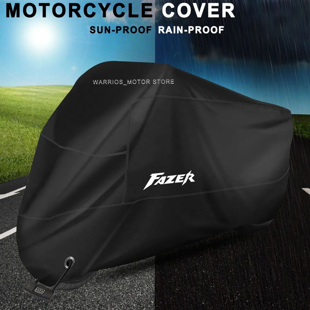 For Yamaha FAZER FZ6  FZ8 FZ750 Motorcycle Cover All Season Universal Dustproof Snowproof Outdoor Motorcycle Waterproof Cover