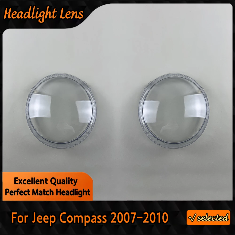 

Для Jeep Compass 2007 2008 2009 2010, автомобильные фары, чехол для фар, замена прозрачного абажура, замена линз из плексигласа