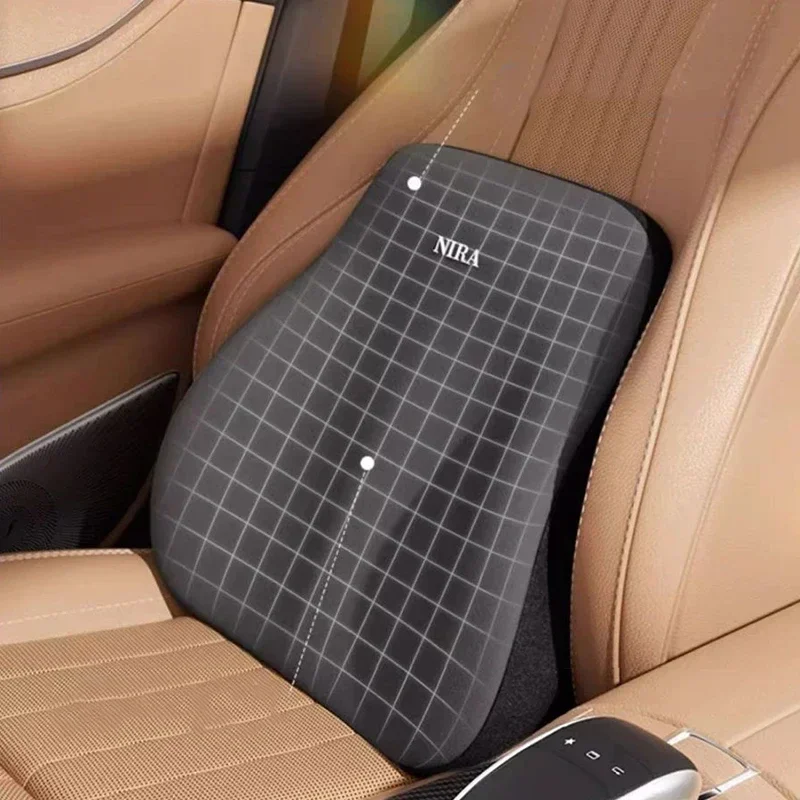 New Car Lumbar Support Pillow Memory FoamAuto Neck Pillow Waist Support Removable Washable Backrest Universal Vehicle Cushion image 5
