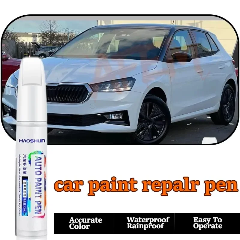 For Skoda Fabia Automotive Paint Repair Pen Touch-Up Pen Paint Scratch Remover No color difference Car Paint Care Accessories