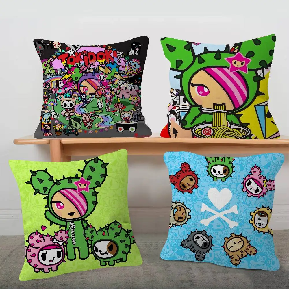 Anime T-Tokidoki Cute Cartoon L Game Cushion Cover Pillowcase Upholstery Sofa Throw Pillow Home Decor Pillowcas