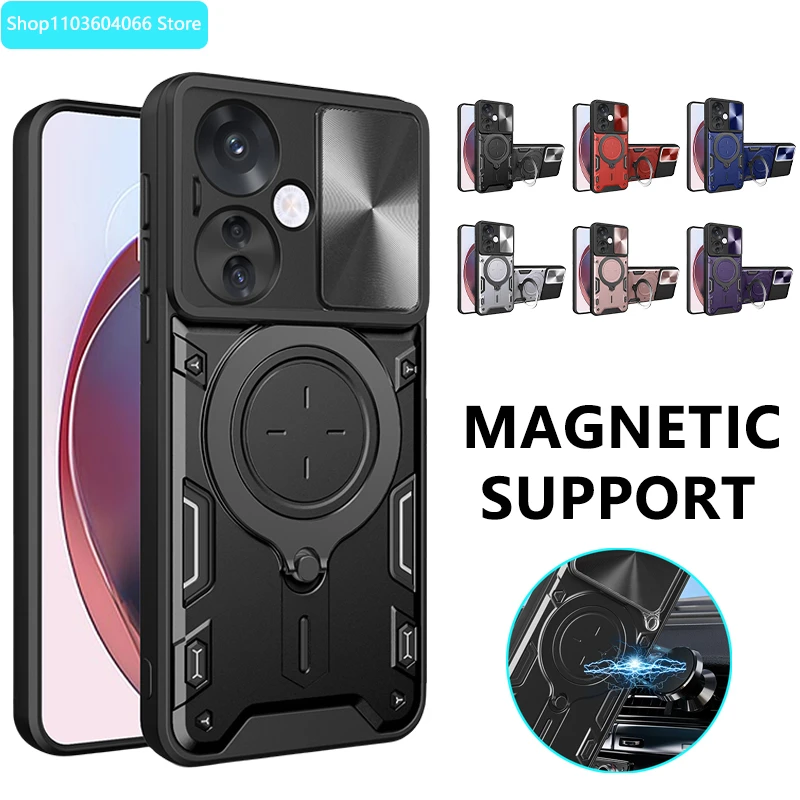 For OPPO Reno11 F 5G Case Slide Lens Armor Back Cover Case For OPPO Reno 11F 11 F 5G CPH2603 6.7