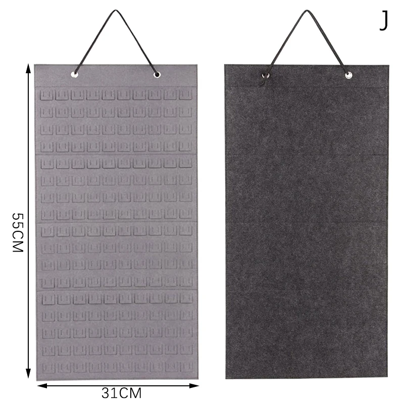 Soft Felt Hanging Organizer for Earrings & Necklaces