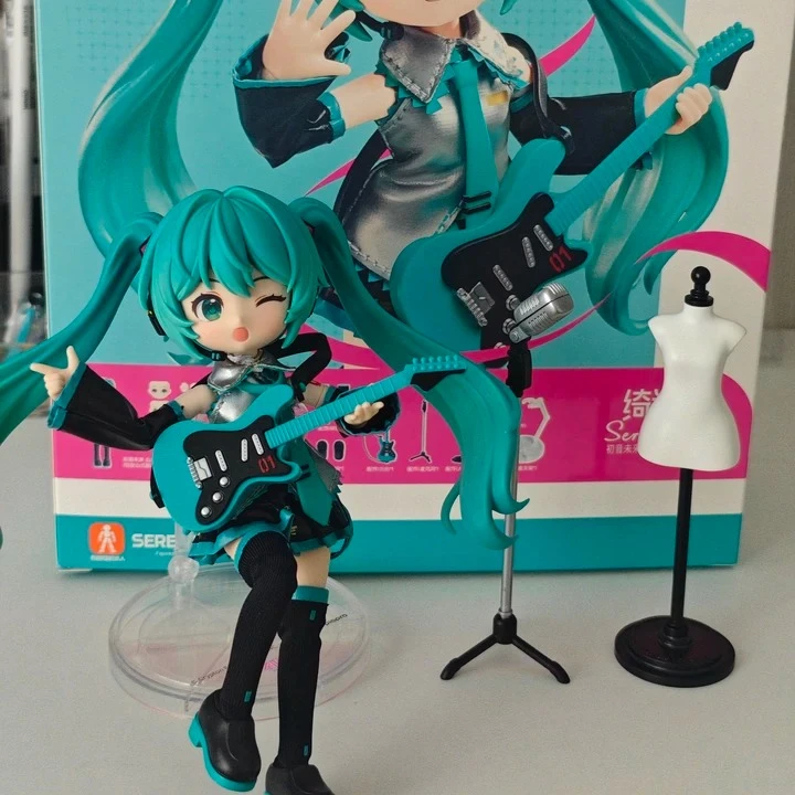 

Blokees Hatsune Miku Serendipity, экшн-фигурки, 14 см, торжественное платье, подвижные шарниры, игрушки, сборная модель, милая коллекция аниме, подарок
