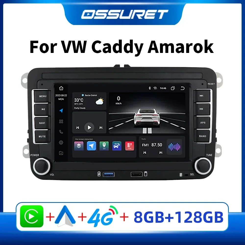 Android Auto Multimedia für VW CADDY Amarok PASSAT B6 CC GOLF 5 POLO für Volkswagen Radio TOURAN SCIROCCO Jetta Carplay player