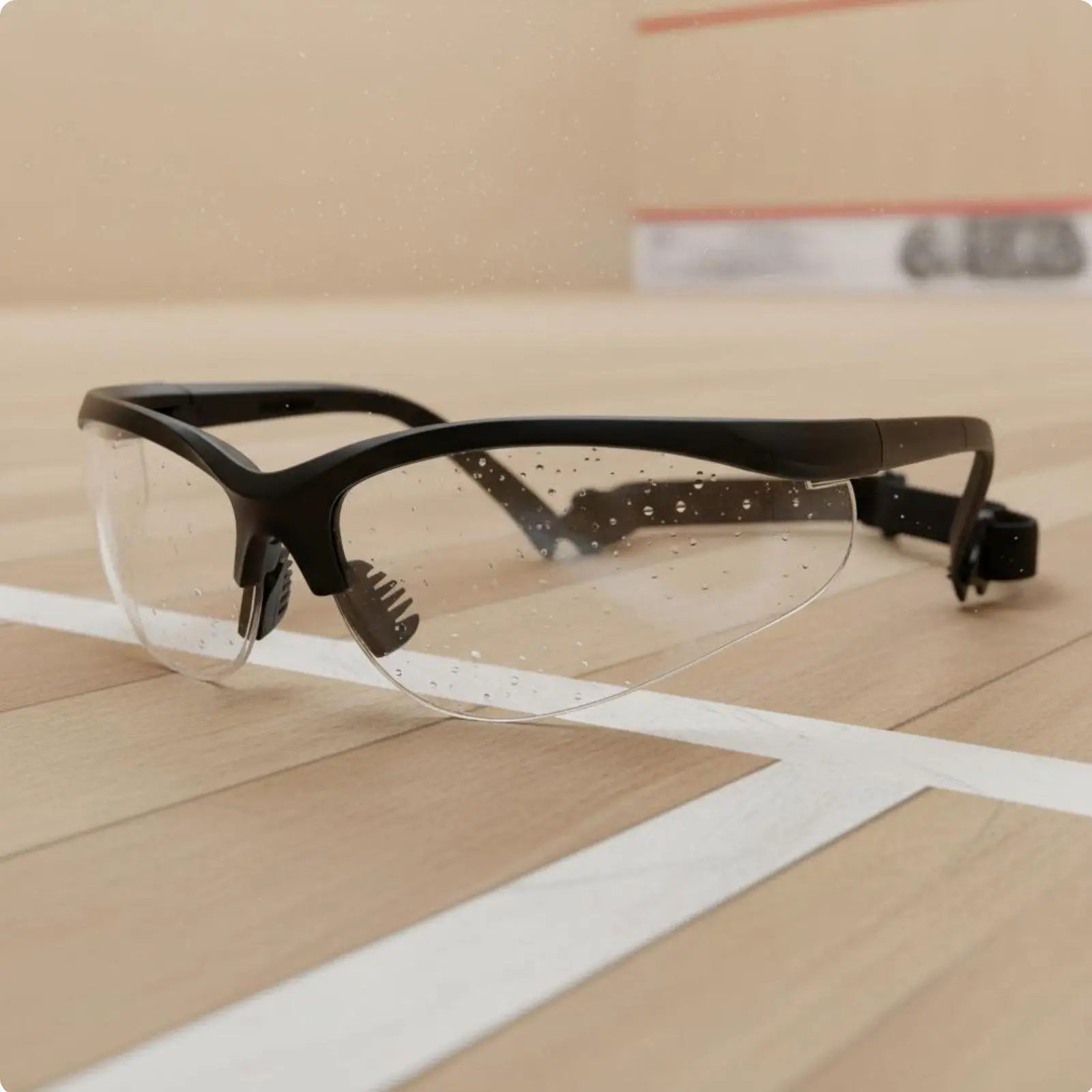 Sports Protective Eyewear Scratch Resistant Lens Professional Sport Glasses Durable Clear Goggles for Competitive Matches