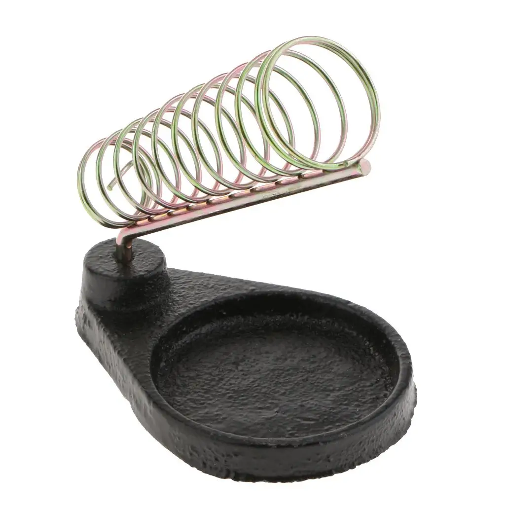 Circular Metal Soldering Solder Stand Holder Bracket With Base Metal Base for Stability and Durability