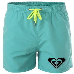 Men's Brand Beach Shorts Summer Quick Dry Men Board Swimsuits Swim Trunks Surf Swimwear Male Athletic Running Gym Short Pants