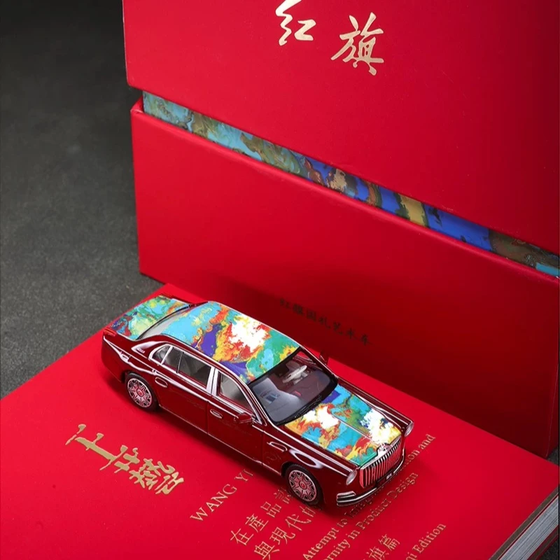 1:64 national gift art edition MinicarBook004 set of alloy miniature replica car models, boy toy gift, room collection statue