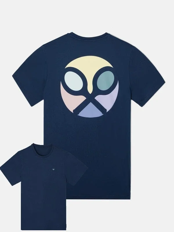 Camiseta de algodón para temporada de tenis Silbon de verano 2025, camiseta Unisex de manga corta con cuello redondo informal de algodón con estampado clásico para hombre y mujer