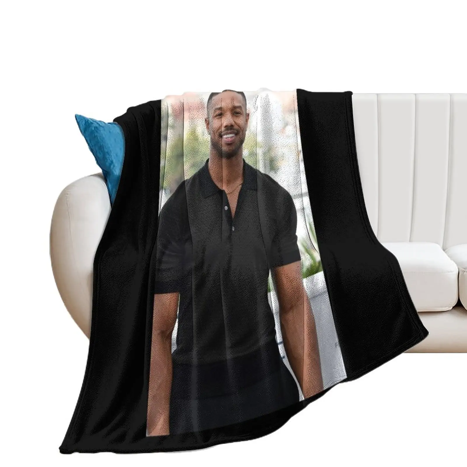 michael b jordan Classic Throw Blanket Softest Personalized Gift Multi-Purpose Blankets