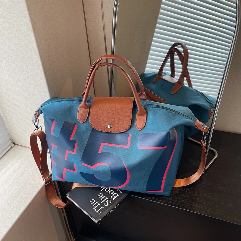 Large Capacity Travel Tote Bag Crossbody Short Trip Sports Fitness Bag for Men And Women Casual Printed Backpack Style