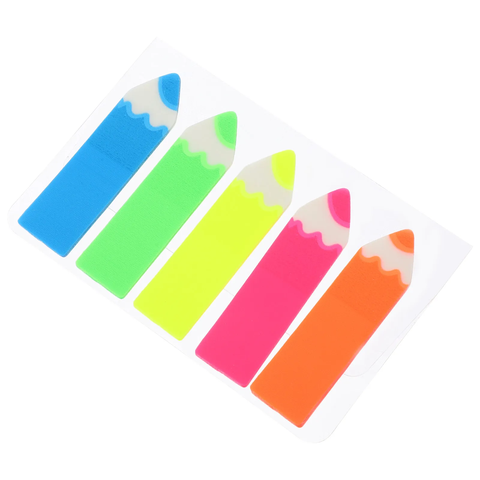 

500Pcs Fluorescent Film Label Transparent Color Tabs Sticky Index Stickers for Office School Home Page Markers Reading Highlight