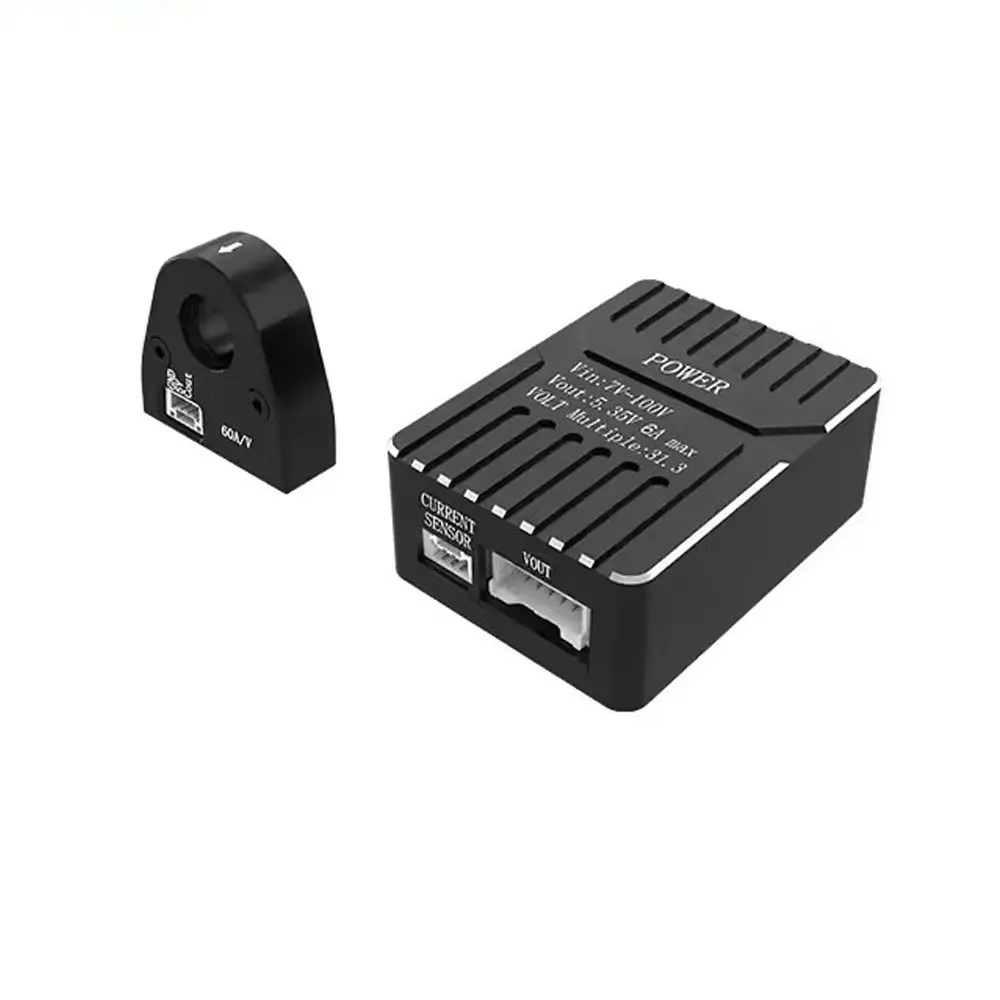 SIYI Módulo de alimentación con sensor Hall, amplio voltaje de 7-100V, alta precisión, sin contacto para sistemas FPV de robótica de drones RC