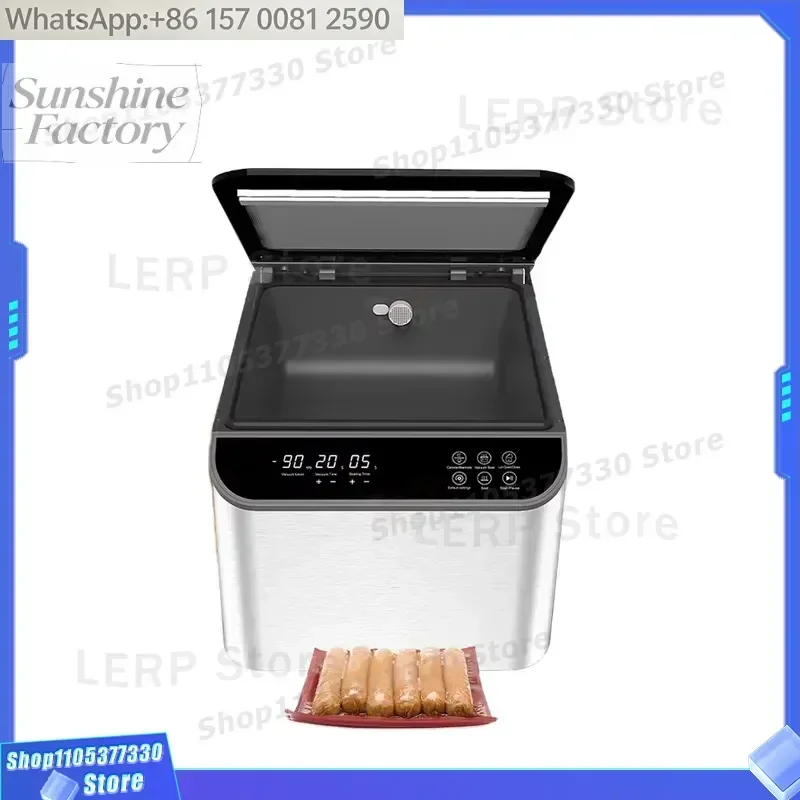 Household Commercial Office Use Electric Chamber Vacuum Sealer Machine -0.1mpa Powerful Heat Sealing for Sous Vide Food