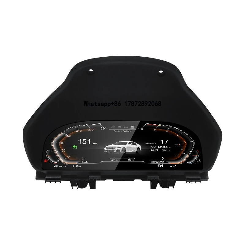 

12.3inch LCD Digital Cluster For F30 F31 GT-F34 F32 F33 F36 NBT 2013-2019 Dashboard Panel Speedometer Wireless Carplay