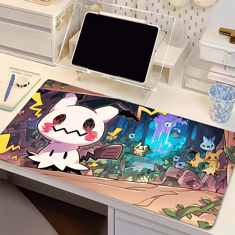 Natural Rubber Mouse Pad Pokemon Mimikyu XXL Gamer Keyboard Pad Big Desk Mouse Mat Carpet Tapis Souris Gaming Notbook Mousepad
