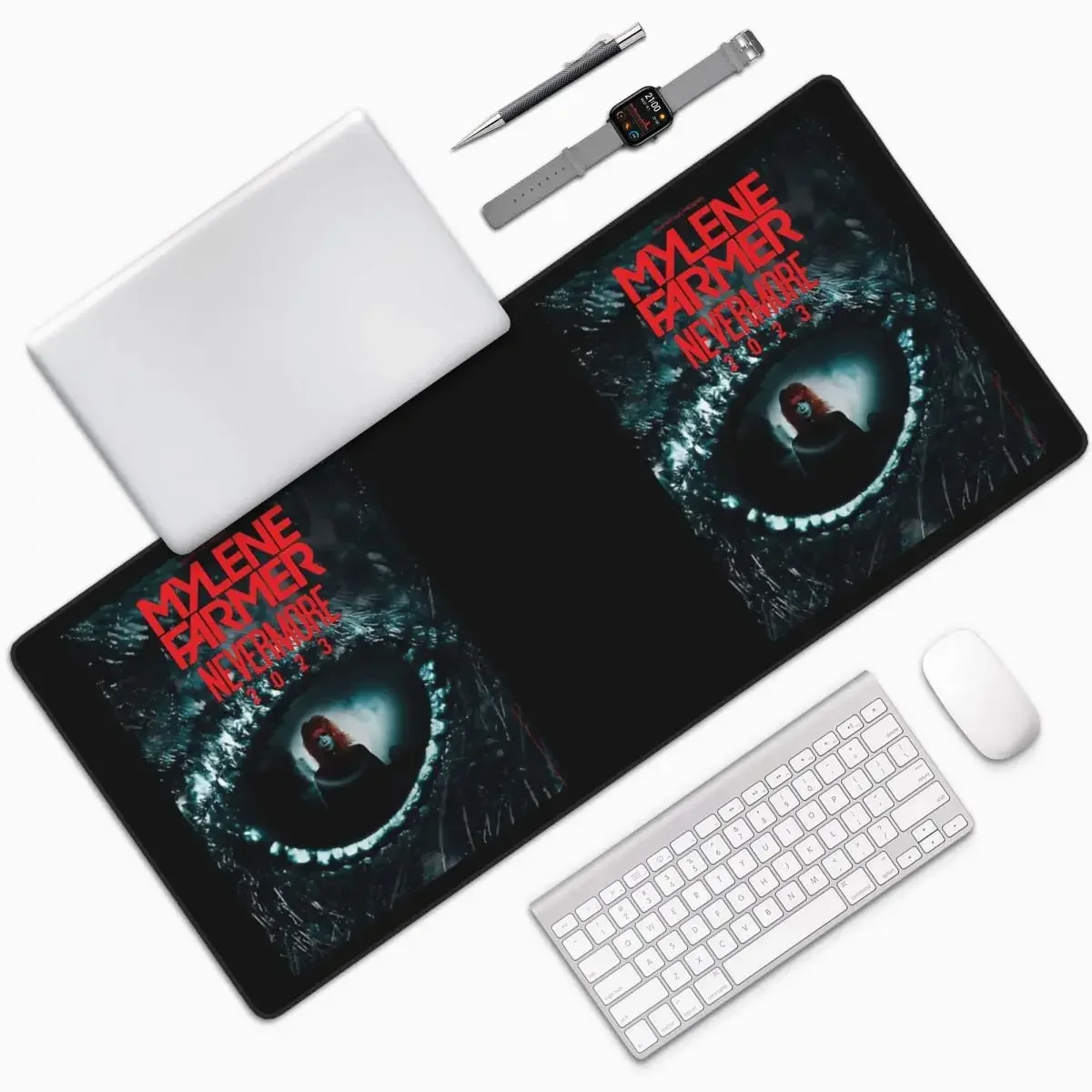 Mylene agricultor jeanne grande mouse pad teclado do computador mouse tapete gamer pc portátil tapete de mesa acessórios de escritório tapetes de mesa