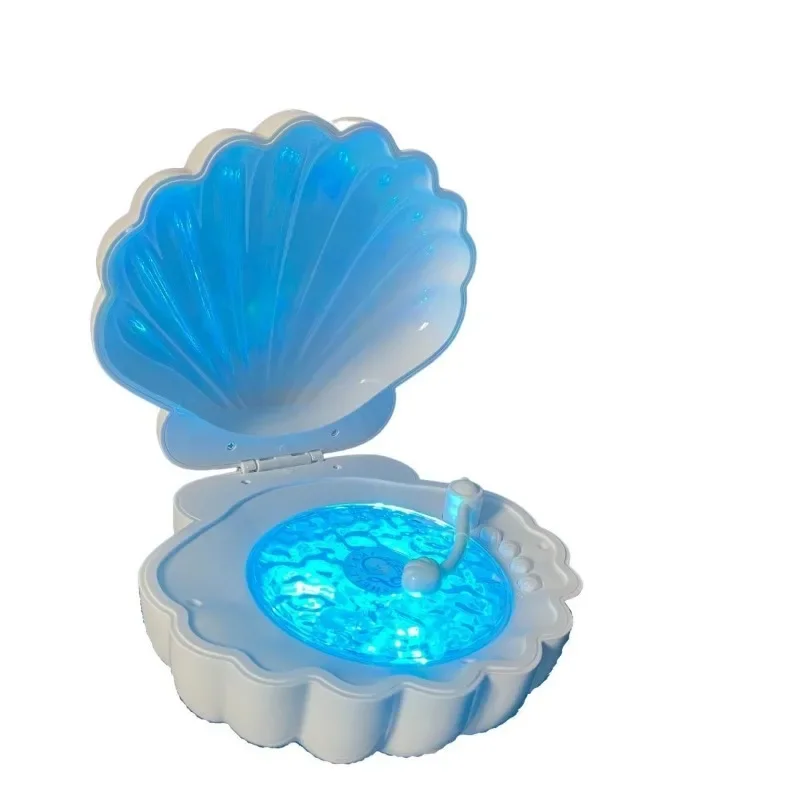 

Shell night light room atmosphere light creative romantic water ripple bluetooth audio bedroom girlfriend birthday gift