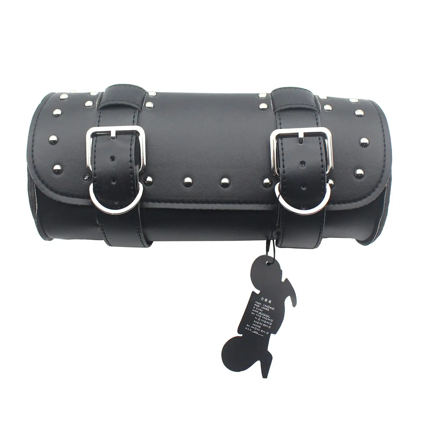 Black Luggage Roll Tool Storage Bag for Custom Motorcycle Touring Motorcycle Tool Bag Motorcycle Trunk