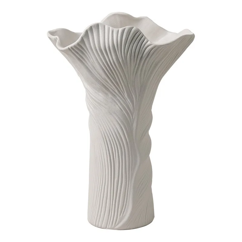 Artistic Ceramic Vase, Sophisticated Tabletop Ornament, Stylish Home Decor for Living Room Entryway Homestay Display