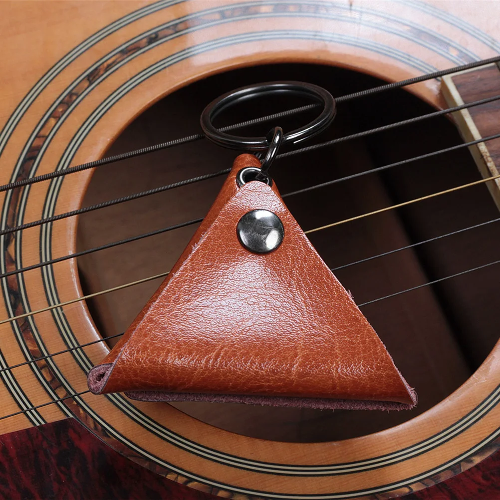 

Guitar Pick Case Durable Lightweight With Metal Button For Acoustic Electric Guitar Music