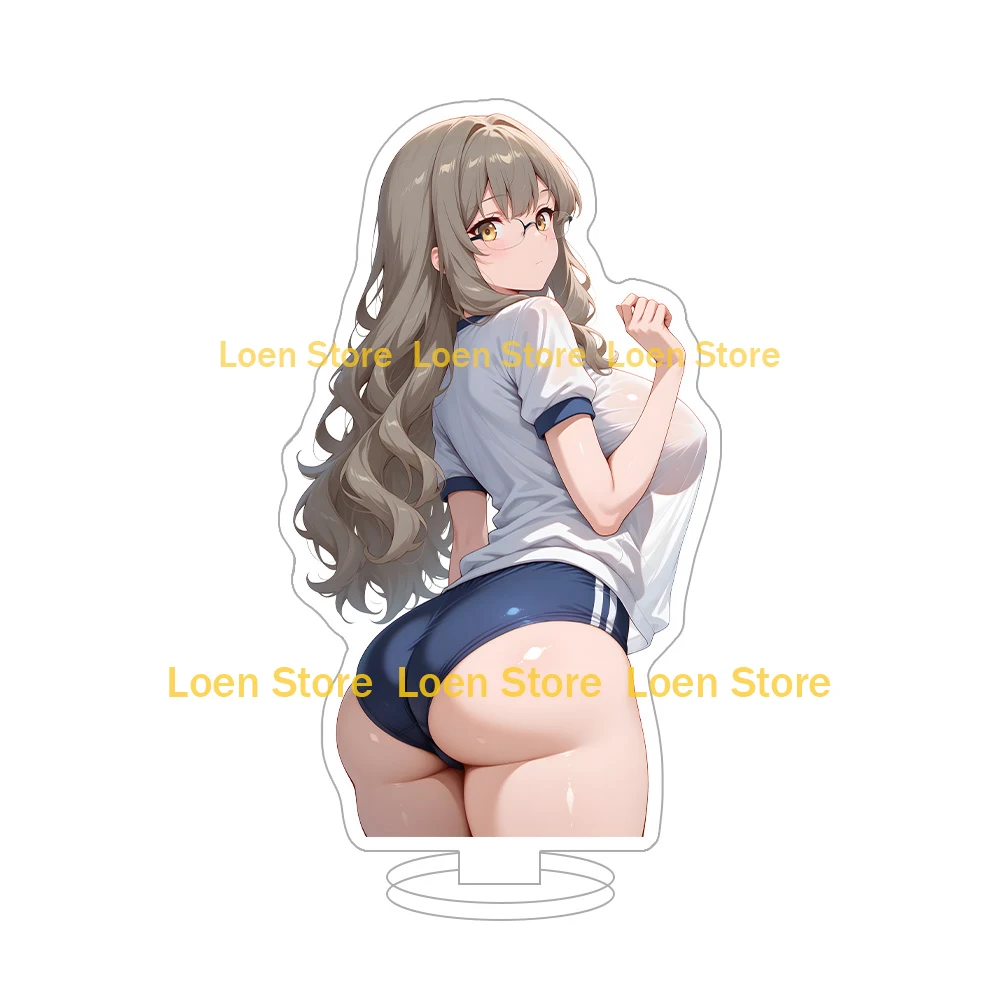 شخصية أنيمي تلميذة موحدة مثير الملابس الداخلية بيكيني لطيف Kawaii فتاة كبيرة الحمار كبير الثدي الاكريليك حامل مكتب هدية مزخرفة #2
