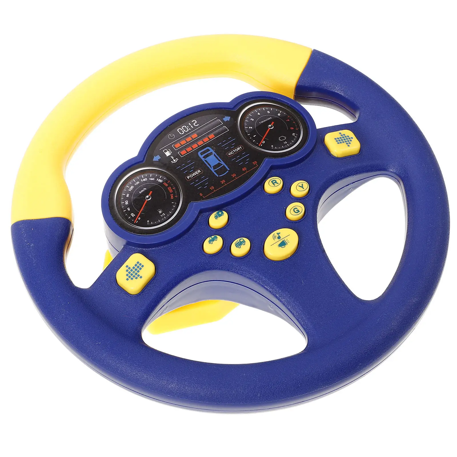 子供用ステアリングホイール-模擬運転教育-早期学習-小型サイズ-握りやすい-コーディネーションと反応力を向上させる