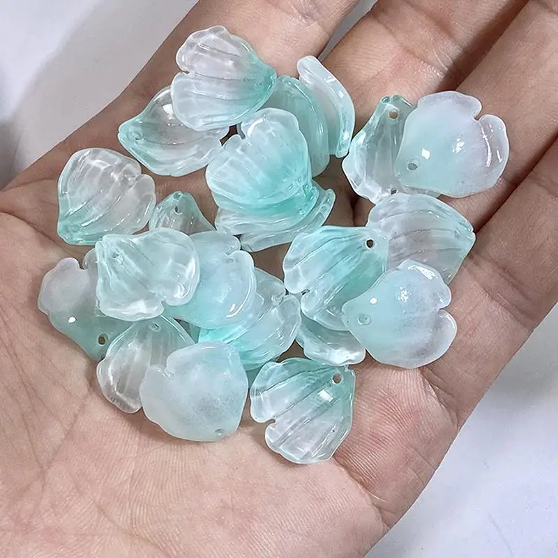 

[YU]50Pcs Acrylic DIY Galsang Flower Loose Beads Earrings For Jewelry Making Necklace Bracelets
