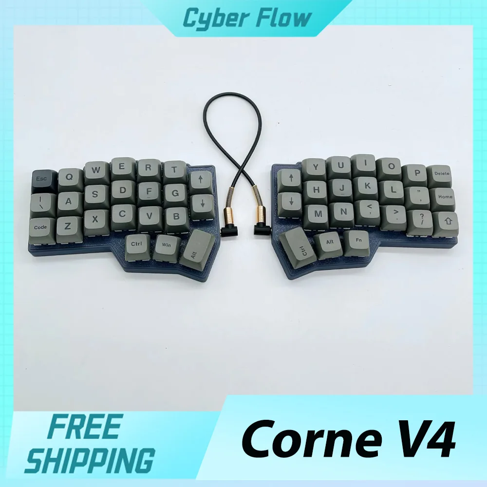corne-v4-split-mechanical-keyboard-kit-wired-keyboard-rgb-customize-hot-swap-ergonomic-gaming-keyboard-support-vial-pc-accessory