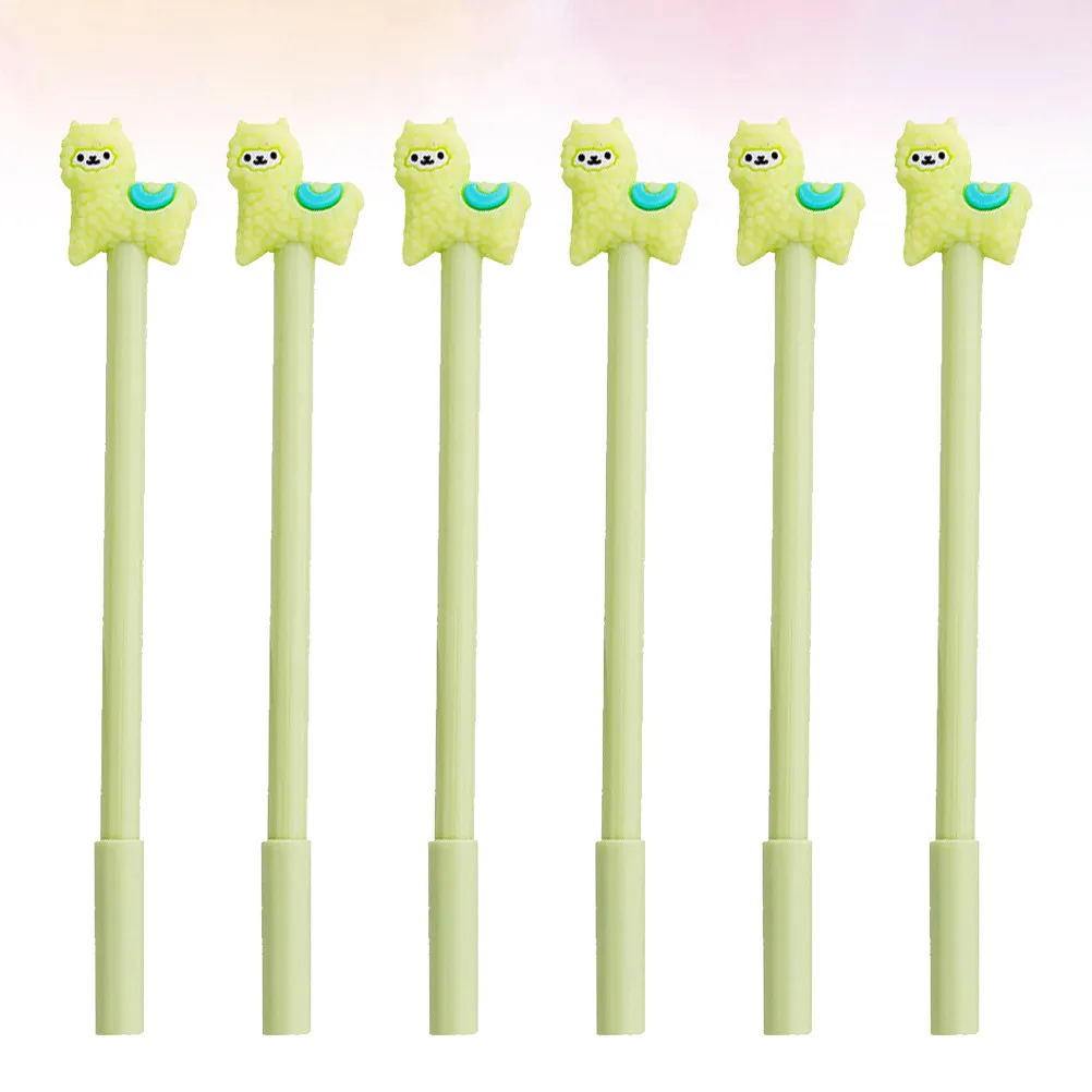 

12Pcs Cute Alpaca Gel Pens Fine Tip Smooth Writing Student Pens for Classroom Home Office Note Taking Sketching Cartoon Style