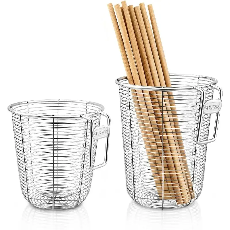 Thickened Stainless Steel Drain Box Kitchen Hanging Chopstick Holder Anti-mildew Chopstick Storage Rack Tube Tableware Organizer