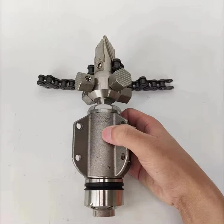 Sewer Jet Rotating Chain Root Cutter 4000psi High Pressure Chain Flail Scraper 3/8 for Drain Pipe Cleaning