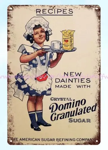 home decor online stores 1912 Domino Sugar Syrup New Dainties metal tin sign