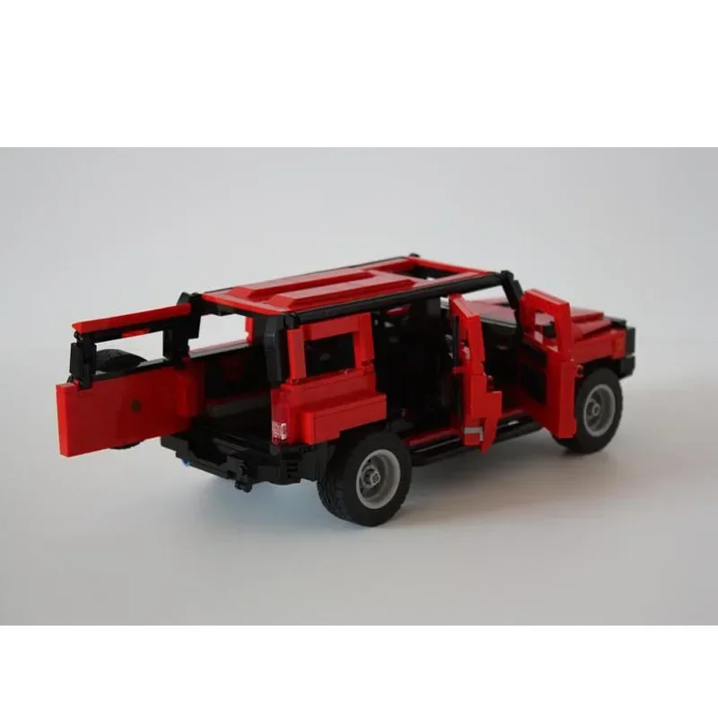 MOC-42521Red NewClassic Sports CarAssembly Splicing Building Block Model1300Building Block Parts MOC Creative Building Block Toy