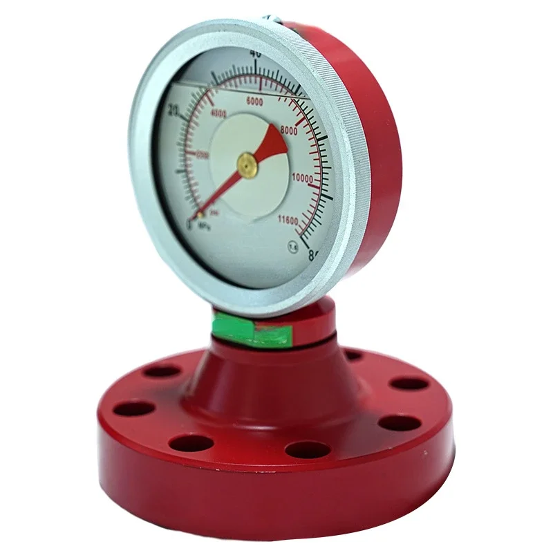 Anti-rust mud hydraulic oil pressure gauge